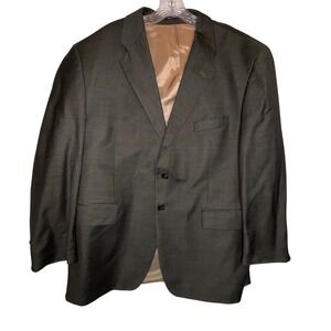 Vintage Chaps Ralph Lauren Men's Dark Gray Wool Blend Sport Coat Blazer Size 46S